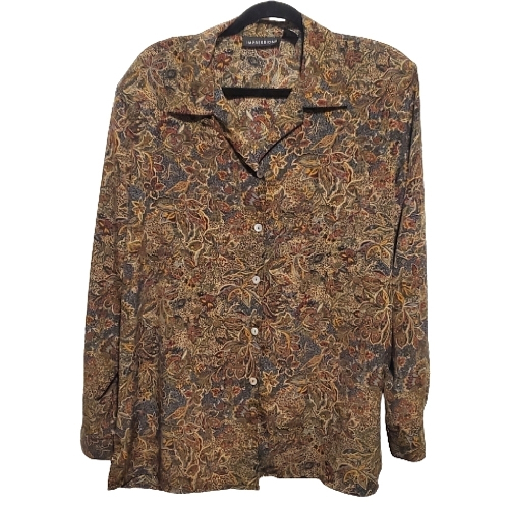 Impressions vintage blouse Size XL